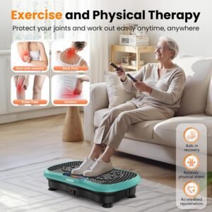 [Green] AXV Vibration Plate Fitness Platform Exercise Machine