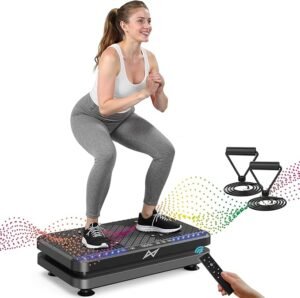 AXV Vibration Plate Fitness Platform Exercise Machine Vibrating Lymphatic Drainage