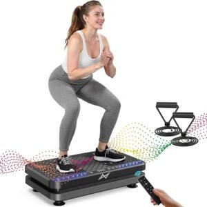 AXV Vibration Plate Fitness Platform Exercise Machine Vibrating Lymphatic Drainage