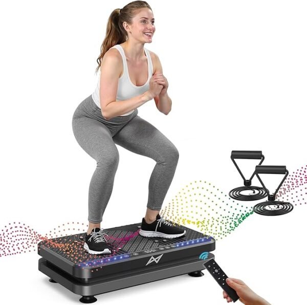 AXV Vibration Plate Fitness Platform Exercise Machine Vibrating Lymphatic Drainage