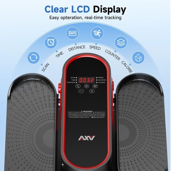 AXV New Upgraded Under Desk Elliptical Exercise Machine