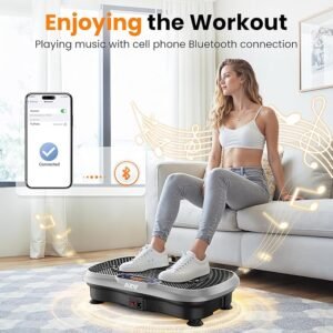 [Silver]AXV Vibration Plate Fitness Platform Exercise Machine